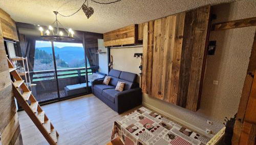 Studio cabine 4 pers Cosy esprit chalet Les glovettes - Photo 5