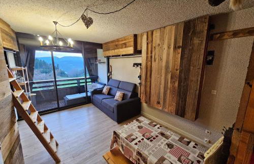 Studio cabine 4 pers Cosy esprit chalet Les glovettes - Foto 5