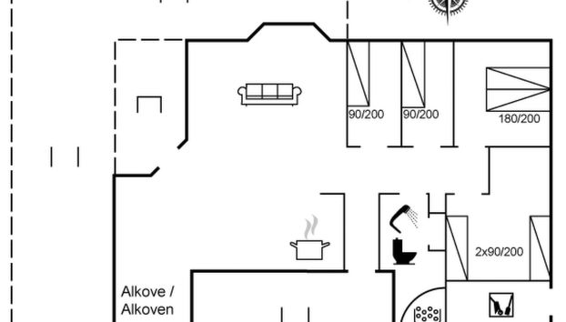 "Hakan" - 4km from the sea - Foto 2, Floorplan