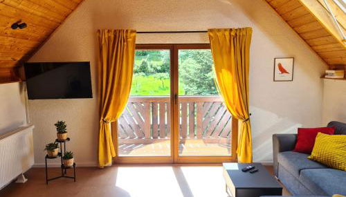 birds-nest Ferienwohnung Balkon Kaminofen - Foto 2