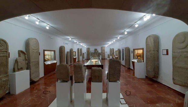 Objets archéologiques à l'intérieur du pazo