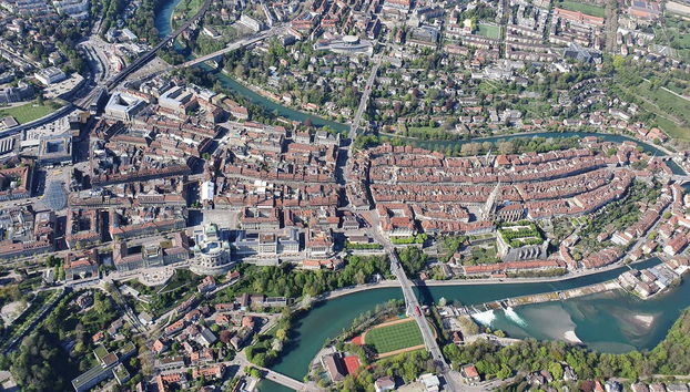 Bird's-eye view of Bern