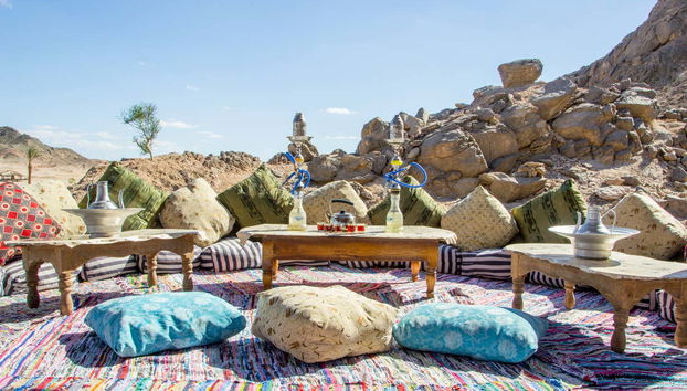 All set for tea in the desert!