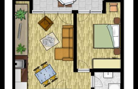 2 Zimmer Appartement Poseidon - Foto 14