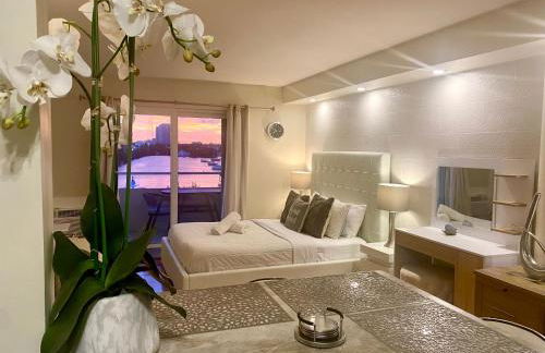 Modern waterfront apartment with Miami Skyline view, free parking 5 mins drive to Miami Beach - Foto 1