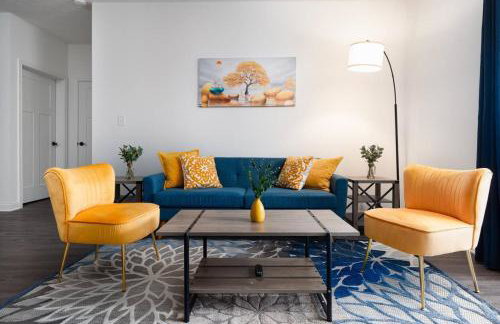 Sunrise Glow Spacious 2BR 2BA 2 King Beds Gym WFH - Foto 11