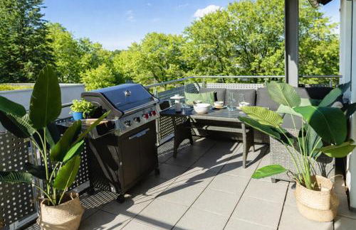 Luxus City Apartment - für Gruppen & Familien mit Whirlpool, Terrasse & Grill - Top Lage - Foto 5