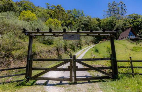 Chale Alcantara Jacuzzi, Lareira e Deck com Vista - Foto 47