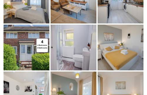 Entire 4-Bed House & Parking, Steps from ICC & Utilita Arena Birmingham & Broad Street - Foto 2