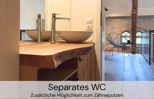 HexenburgbeiDresden 3 Zimmer Architektengaleriewohnung mit eigener Sauna, 2 Kaminen - Nähe Sächsische Schweiz Dresden - Foto 27