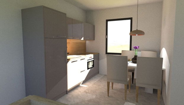 Apartment in Privlaka Near Sandy Beaches - Foto 5, Cocina privada