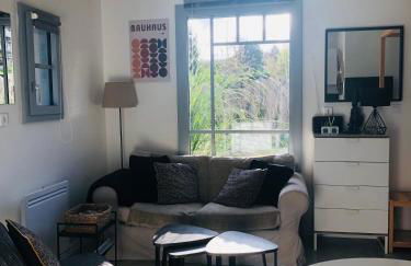 Bel Air Studios-Terrasse couverte-Jardinet-Vue Pont de Normandie-Parking privé - Foto 7