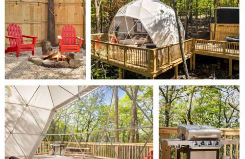 Luxe 2 Bed Dome w Hot Tub Deck Fire Pit & Bath - Foto 1