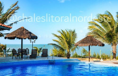 Chalé com piscina privada vista mar-Zumbi-RN - Foto 16