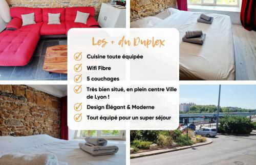 Grand duplex 5 pers au cœur de Lyon Opéra & métro - Foto 3