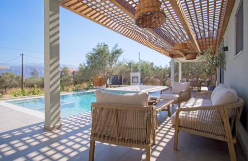Villa Mourelo luxury villa in chania with private pool jacuzzi - Foto 13