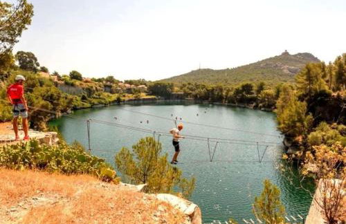 Dans un cadre d'exception, Vue mer panoramique à Agay Côte d'Azur, Village Vacances Cap Esterel, 2 chambres, avec jardin, golf, climatisation, Wifi, 5 piscines - Foto 47
