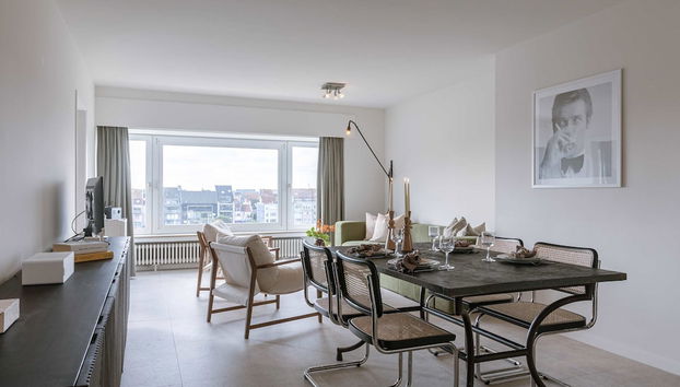 Charming art Deco Apartment With Harbor Views in Blankenberge - Foto 3, Habitación
