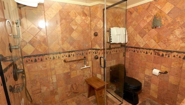 Seven Springs 1 Bedroom Premium Condo, Walking Distance to Slopes by RedAwning - Foto 5, Baño