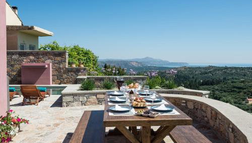 Listen to Nature in a Renovated Traditional Hilltop Villa Liodosifis with Heated Pool - Foto 3, Garden