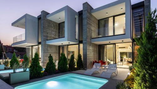 IKIES 3 Modern Eco-Friendly Private Seaview SIGNATURE Villas with a Pool - Foto 3, sunbed