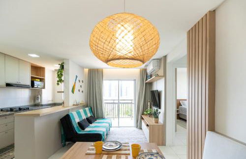 Apartamentos em Bal Piçarras 150 M DA PRAIA com SACADA, WI-FI, PISCINA, PORTARIA 24h, PLAYGROUND e vaga de GARAGEM - Foto 18