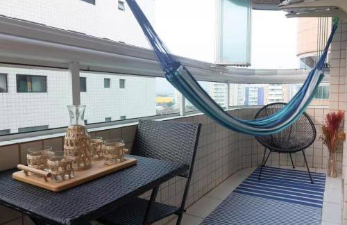 Onda76 Ap temporada Praia Grande Beira Mar churrasqueira carvão - Foto 5