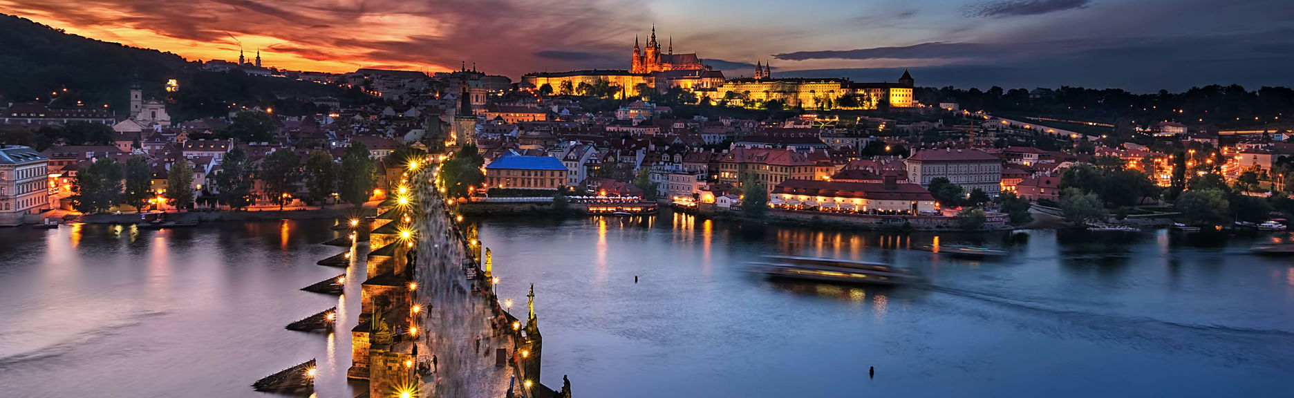 Dîner-croisière sur la Vltava