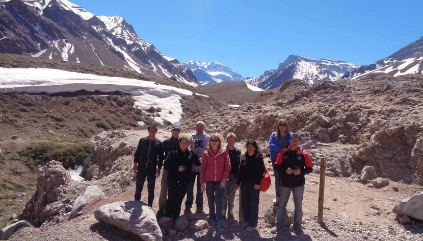 Foto do grupo desfrutando da excursão