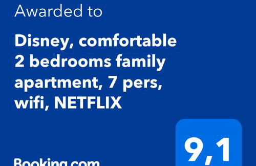 Disney, comfortable 2 bedrooms family apartment, 7 pers, wifi, NETFLIX - Foto 53
