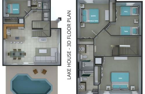 4BR Townhome with Lake View – BL481 - Foto 44