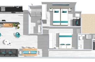 Roses Apartments - Marivent (2rooms) Vistas frontales al mar - Foto 4