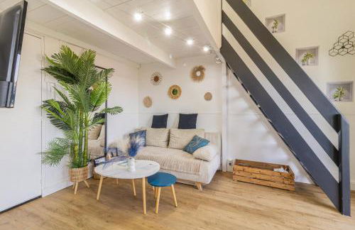 T2 MODERNE VUE MER LES SABLETTES CLIM- WiFi- PARKING - Foto 4