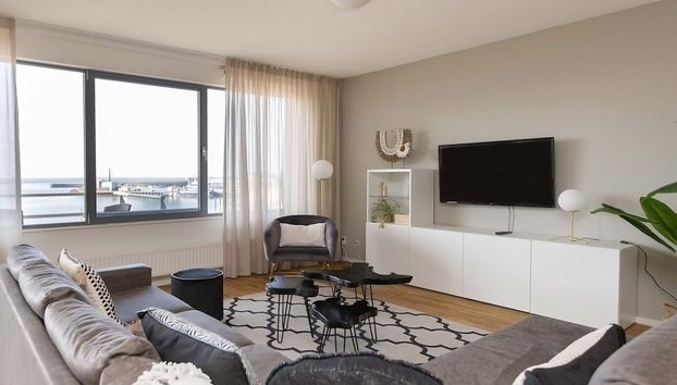 Sea-view Apartment in Den Haag near Beach - Foto 3, Sala de estar