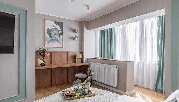 Sublime Minty Green 1BR on the Park - Foto 5, Habitación