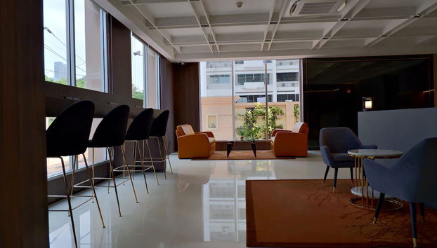 Zona de estar del vestíbulo