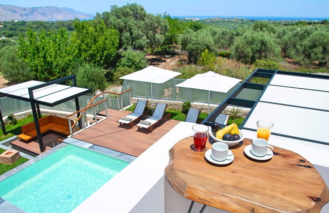 2 New Villas Next Each Other, Pool, Rent Separately or Together at Kournas Lake - Foto 18