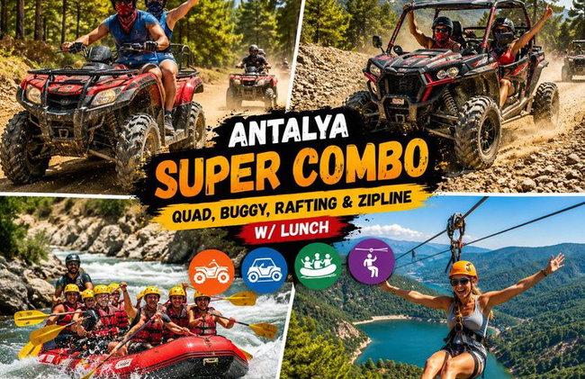 Antalya Super Combo W/Rafting ,Jeep Safari ,Quad Biking & Zipline - Photo 36