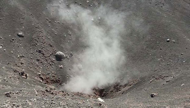 Le fumarole del vulcano