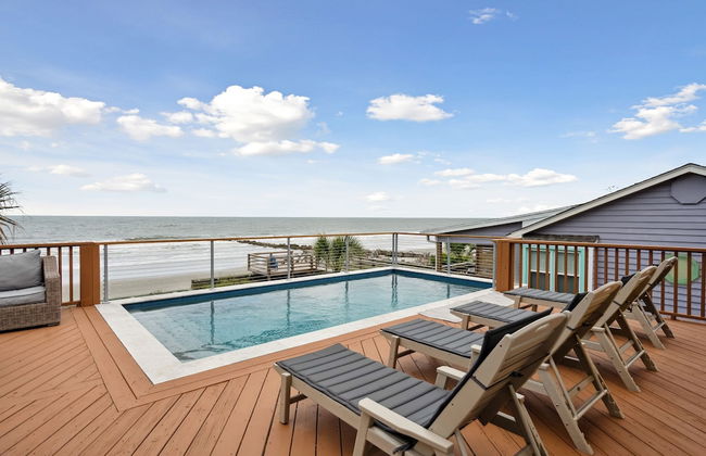 Oceanfront w Pool Panoramic Deck Views 5bdr Folly Ocean Breeze by Avantstay - Foto 46