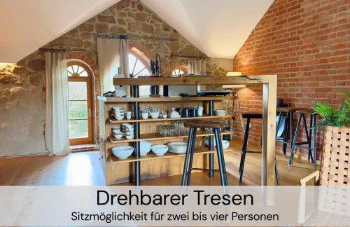 HexenburgbeiDresden 2 Zimmer Architektenwohnung mit eigener Sauna, Whirlwanne und Kamin - Nähe Sächsische Schweiz Dresden - Foto 11