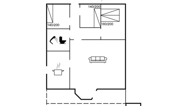"Bogatin" - 1km from the sea - Foto 2, Floorplan
