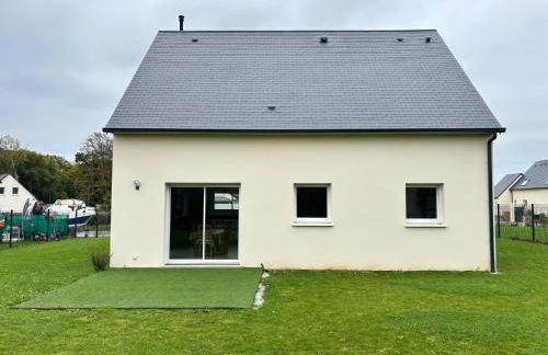 Les dunes, maison neuve 8 p bien équipée jardin clos, terrasse équipée, parking, garage à 850 m de la plage et centre bourg, sur plages du débarquement près Arromanches et Bayeux, chiens bienvenus - Foto 31