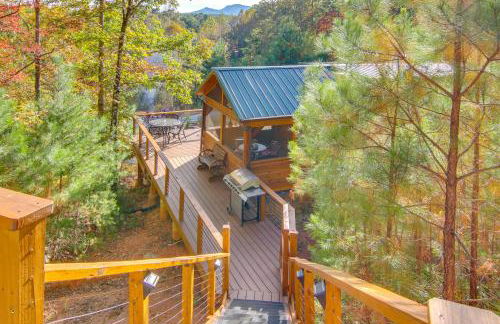 7 Mi to Lake Lure Mill Spring Cabin with Hot Tub - Foto 24