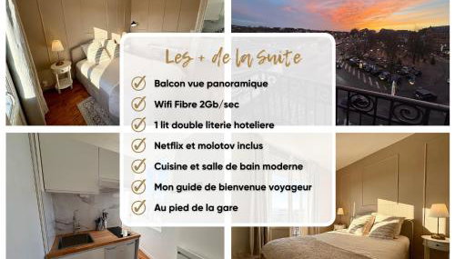 Suite Style Hôtel avec Balcon Vue Gare Netflix - Foto 2