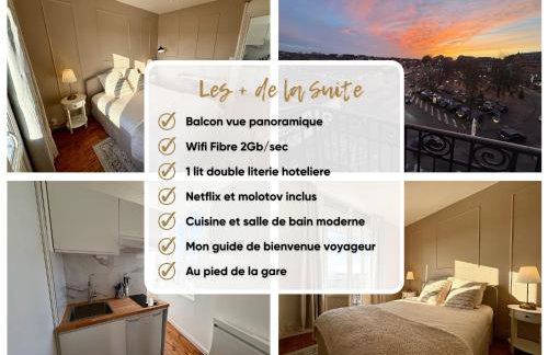 Suite Style Hôtel avec Balcon Vue Gare Netflix - Foto 2