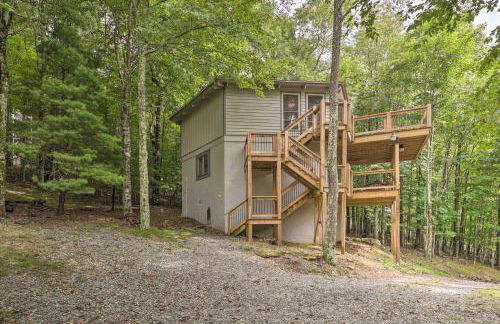 2 Mi to Skiing! Wooded Beech Mtn Retreat with Decks - Foto 61