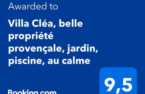 Villa Cléa, belle propriété provençale, jardin, piscine, au calme - Foto 3