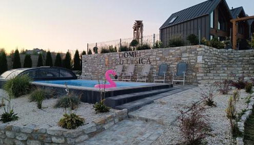 Domki Pod Łysicą- basen jacuzzi sauna - Foto 5, Garden, sunbed, Garden view