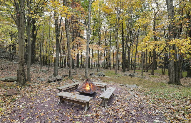 Woodland Oasis by Avantstay Hot Tub, Firepit, Walk to Lake - Photo 2